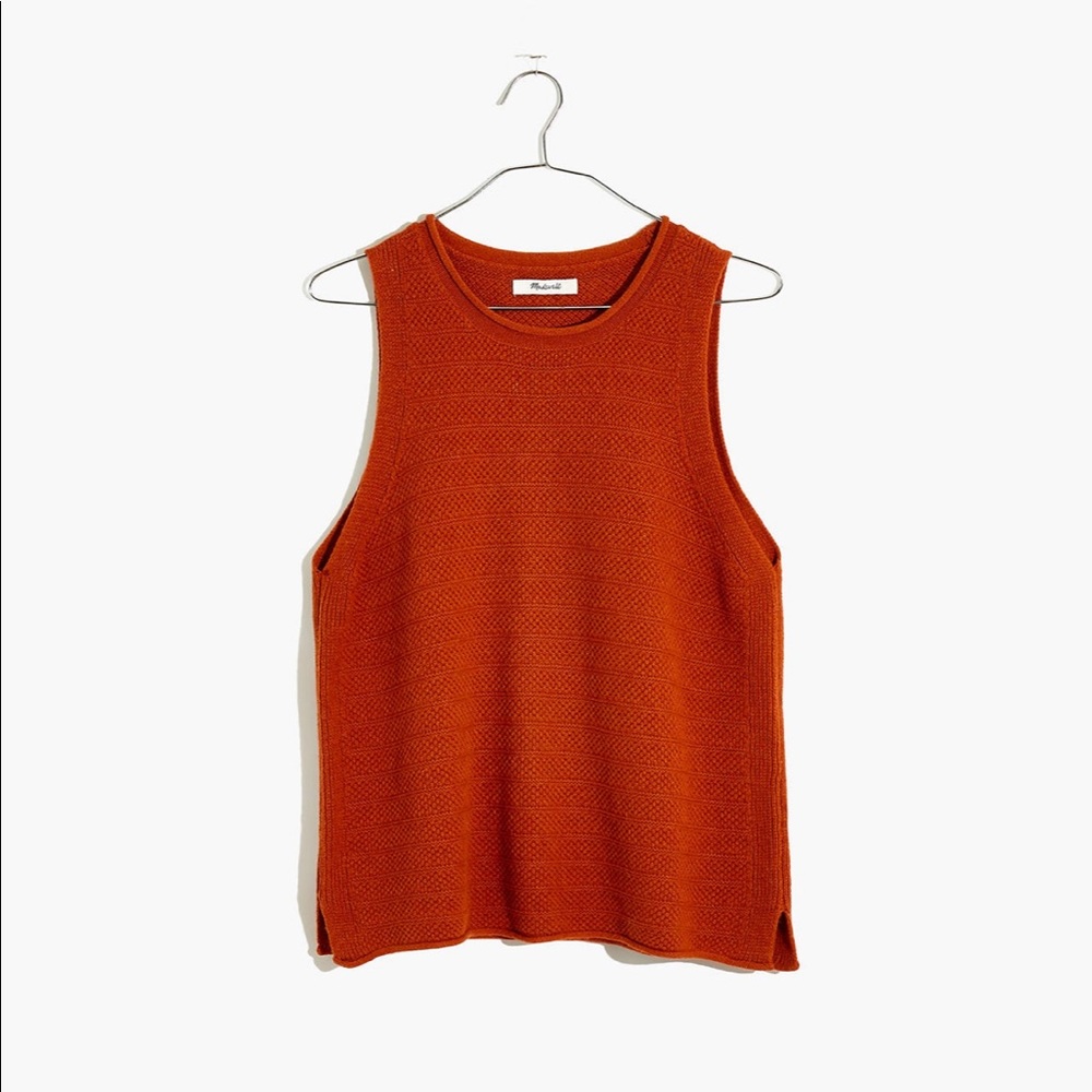 Madewell Norris Sweater tank, ivory XL
